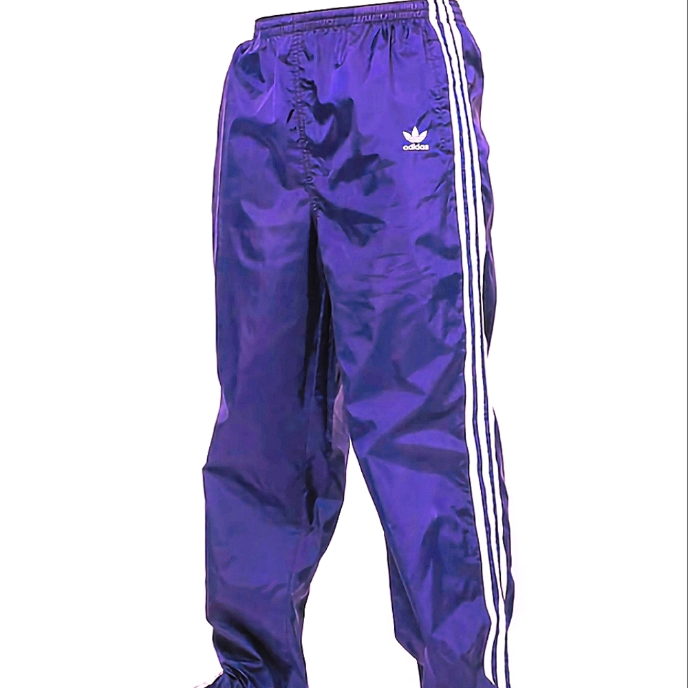 Vintage Adidas Purple Windbreaker Pants